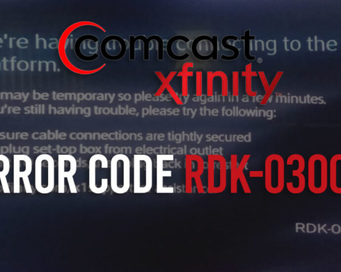 What is the Comcast RDK 03003 error code and how do you fix it?